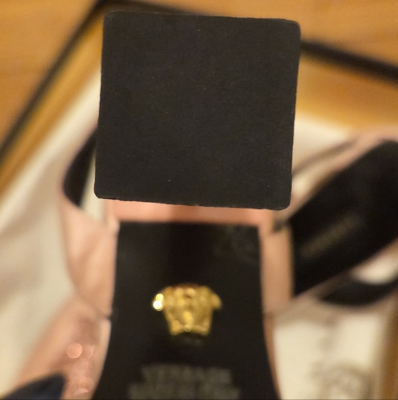 Versace Pink Embellished Medusa Women's Shoes - Brand NEW - Picture 10 of 13